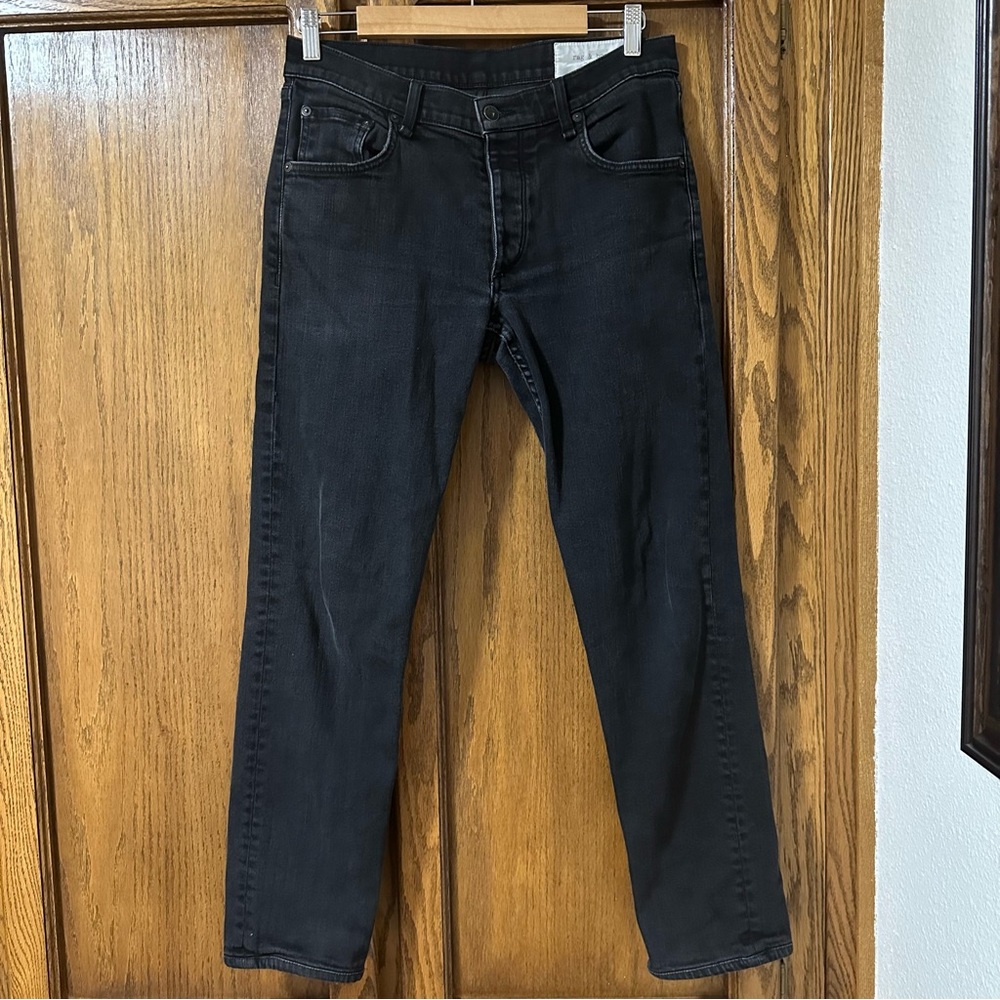 Rag & Bone New York Men's Fit 2 Slim Black Button Fly Stretch Jeans Sz 31